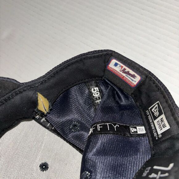 Atlanta Braves MLB New Era 59Fifty Size 7 1/4 Chief Noc A Homa Rare Banned Logo - Picture 8 of 9